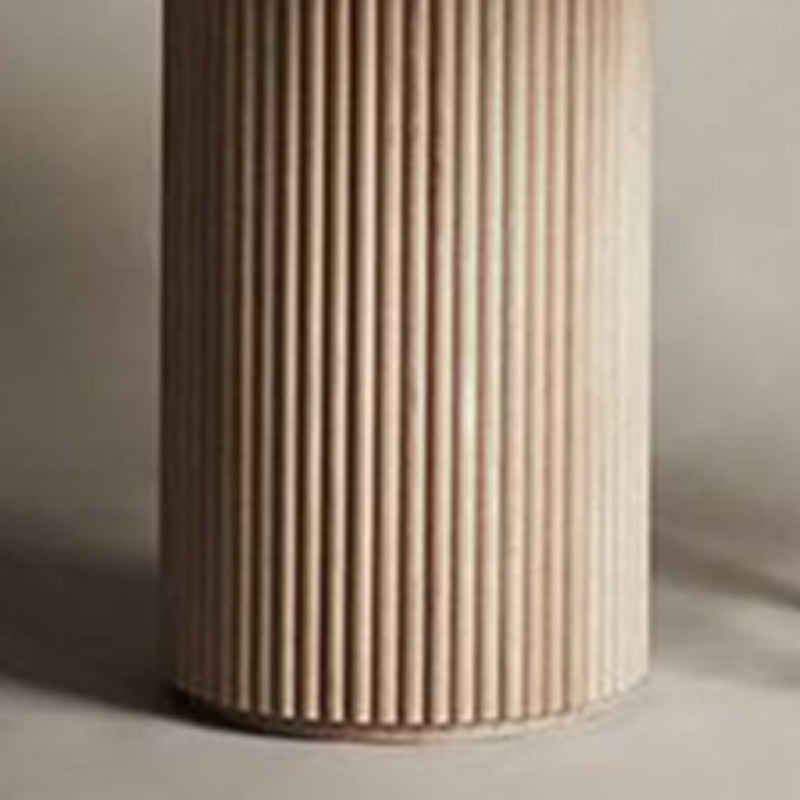 Round Pedestal Base Dining Table Modern Wood Table for Dining Room