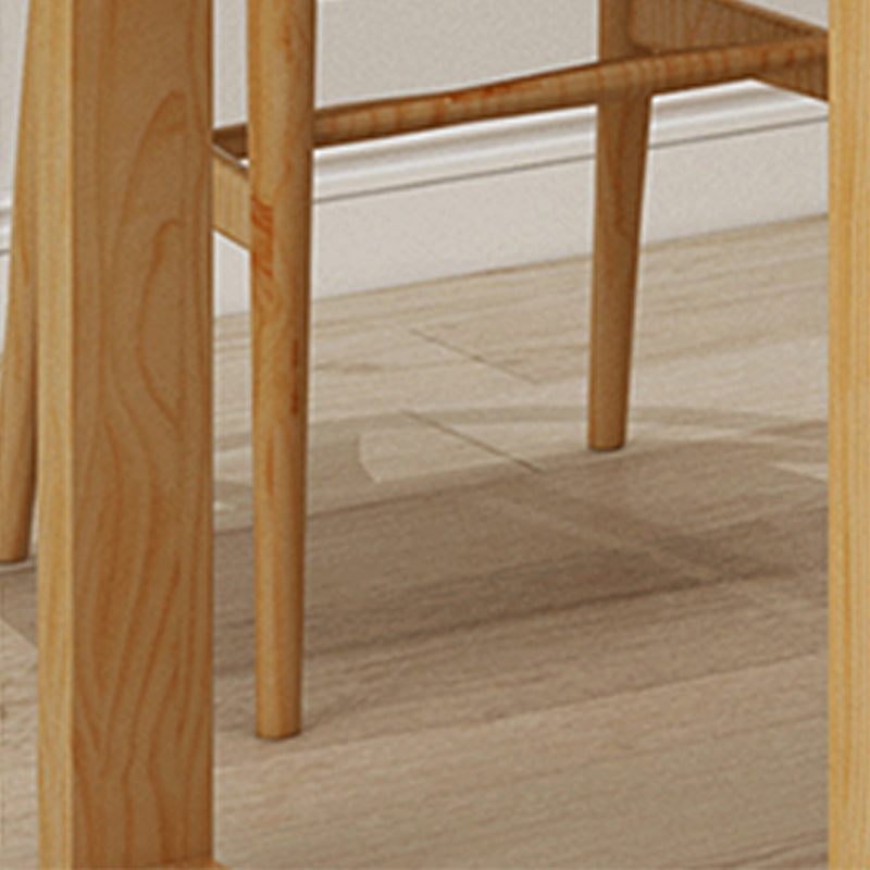 Rectangle Double Pedestal Dining Table Modern Pine Wood Table for Kitchen Dining Room