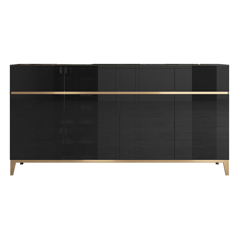 Modern Style Dining Buffet Stone Sideboard Table with Cabinets and Drawers