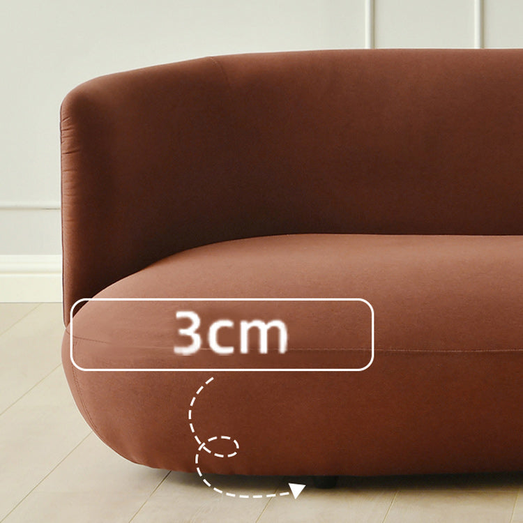 Contemporary 29.5" H Solid Color Linen Tuxedo Arm Sofa for Living Room