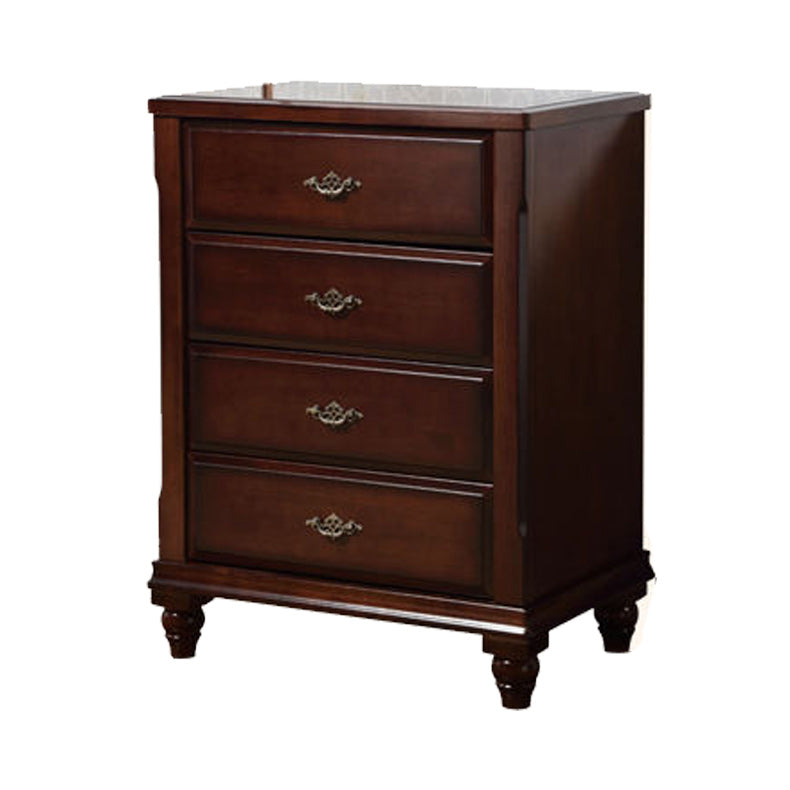 Dark Brown 3/4/5 Drawer Chest 26.57" Wide Solid Wood Accent Chest