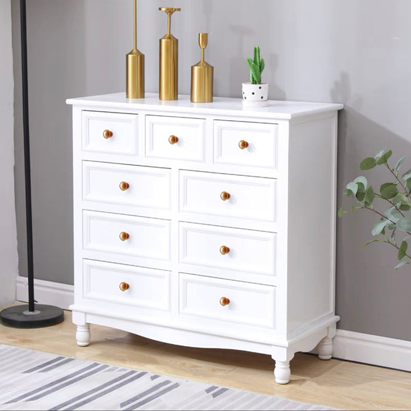 Contemporary Chest Knobs Solid Wood with Drawer Rectangle Accent Chest