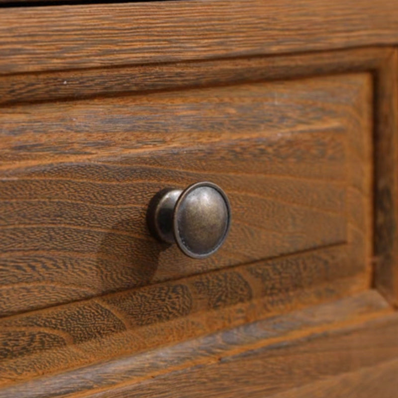 Contemporary Chest Knobs Solid Wood with Drawer Rectangle Accent Chest