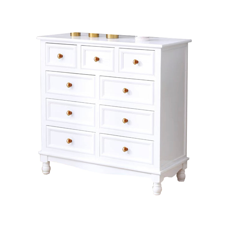 Contemporary Chest Knobs Solid Wood with Drawer Rectangle Accent Chest