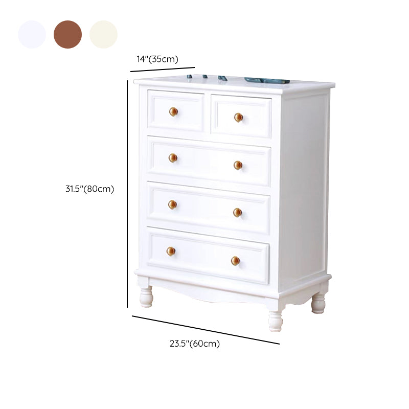 Contemporary Chest Knobs Solid Wood with Drawer Rectangle Accent Chest