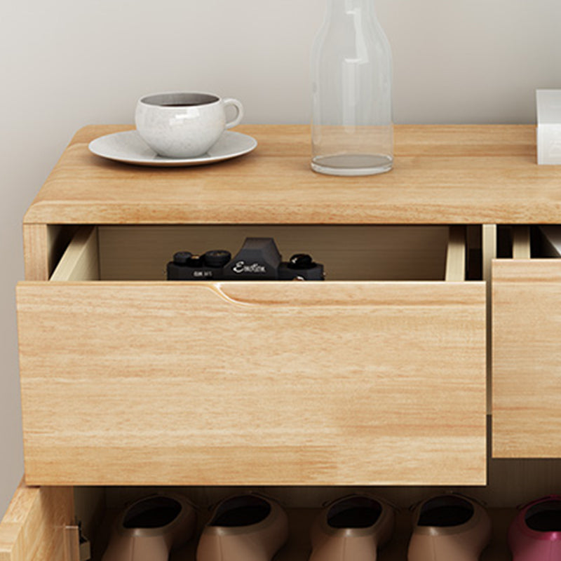 39.37" Tall 2 - Drawer Accent Cabinet Wood Storage Cabinet with 2 Doors