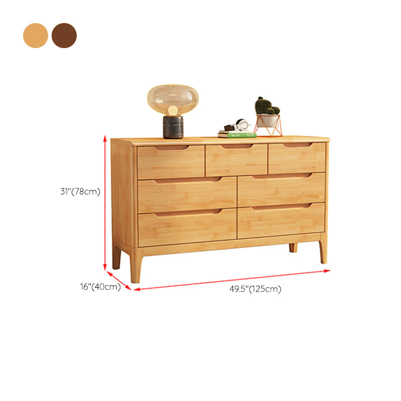 Rectangular Wood Chest Modern Style 5/6/7 - Drawer Accent Chest