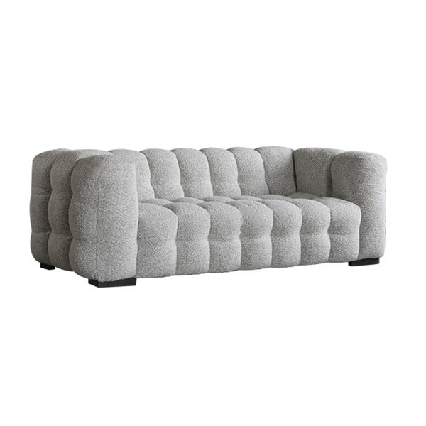 Contemporary Fabric 3 Seater Living Room Seating Tuxedo Arm Cushions Sofa