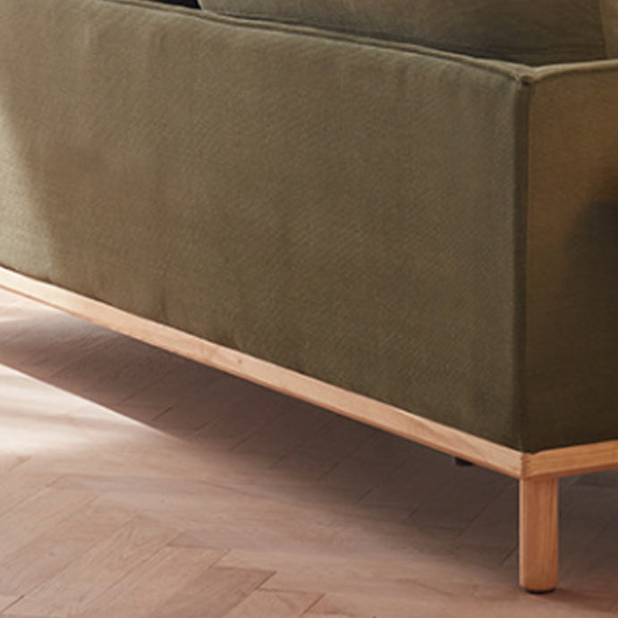 Contemporary Stationary Living Room Seating Square Arm Pillows