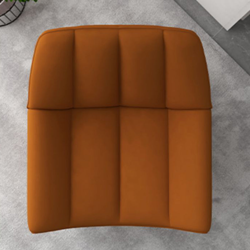 33.85" Wide Parsons Chair Armless Chair with Sewn Pillow Back