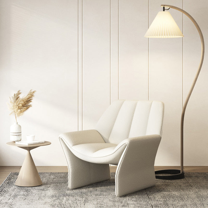 33.85" Wide Parsons Chair Armless Chair with Sewn Pillow Back