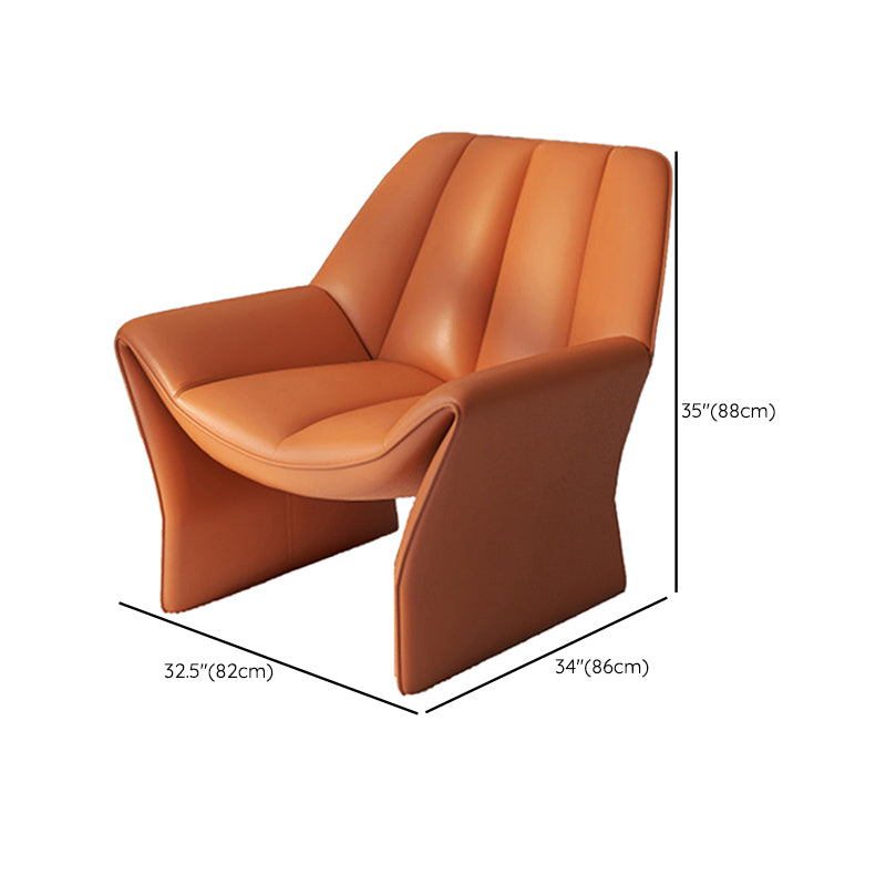 33.85" Wide Parsons Chair Armless Chair with Sewn Pillow Back