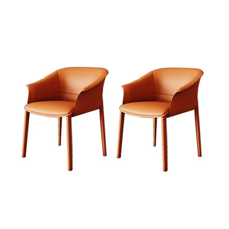 Arms Included Barrel Chair Barrel Sloped Arm Accent Chair with Legs
