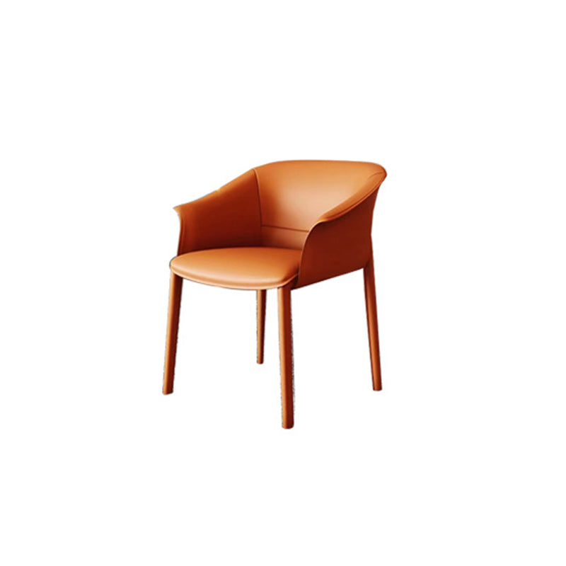 Arms Included Barrel Chair Barrel Sloped Arm Accent Chair with Legs
