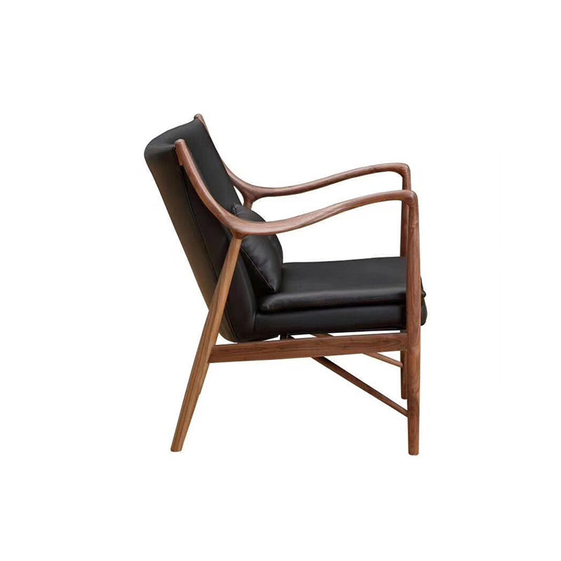 Arms Included Fixed Back Armchair Living Room Chair with Cushion