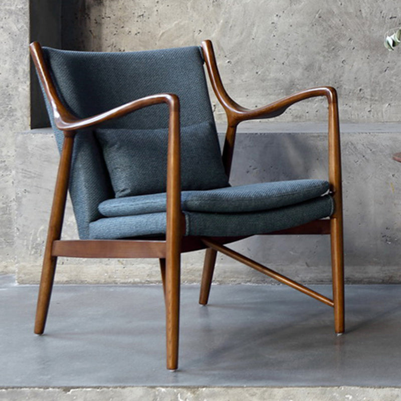 Arms Included Fixed Back Armchair Living Room Chair with Cushion