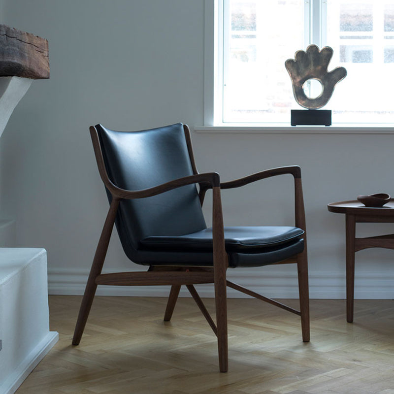 Arms Included Fixed Back Armchair Living Room Chair with Cushion