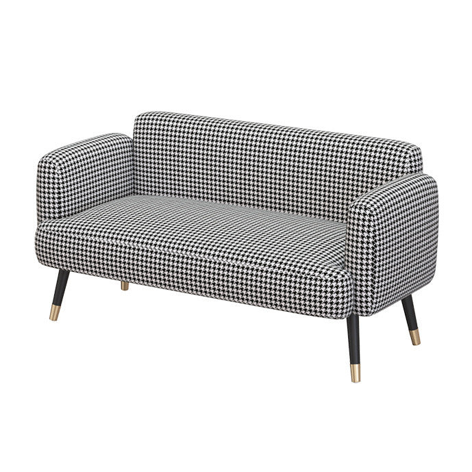 Contemporary Tight Back Sofa with Square Arm for Living Room