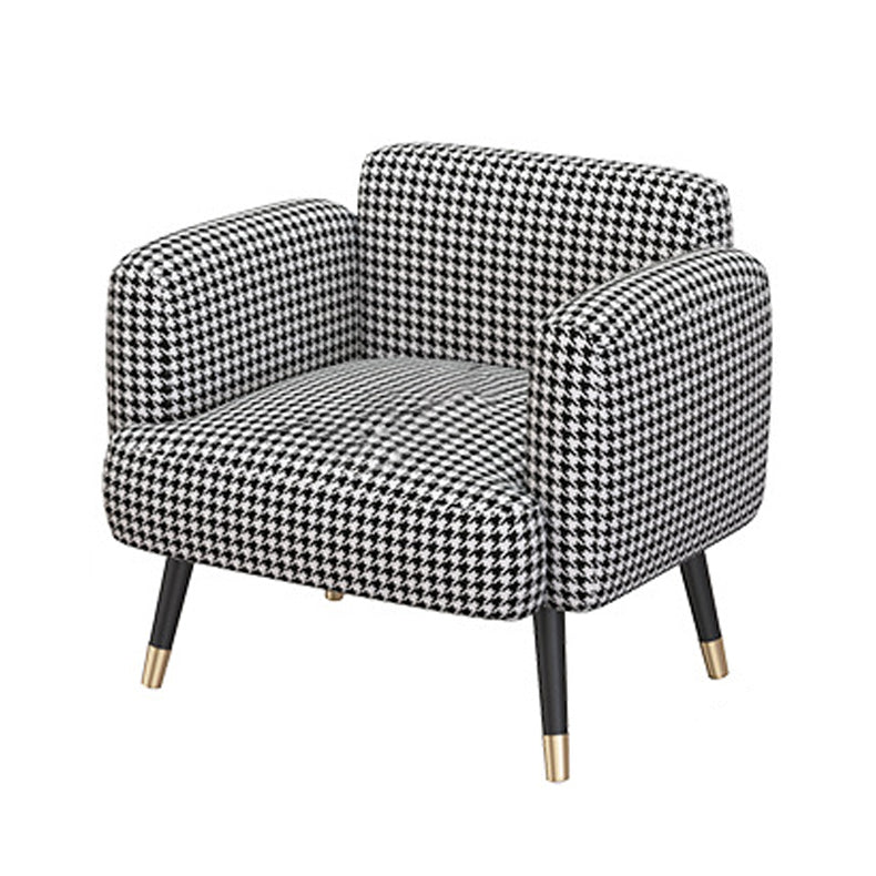Contemporary Tight Back Sofa with Square Arm for Living Room