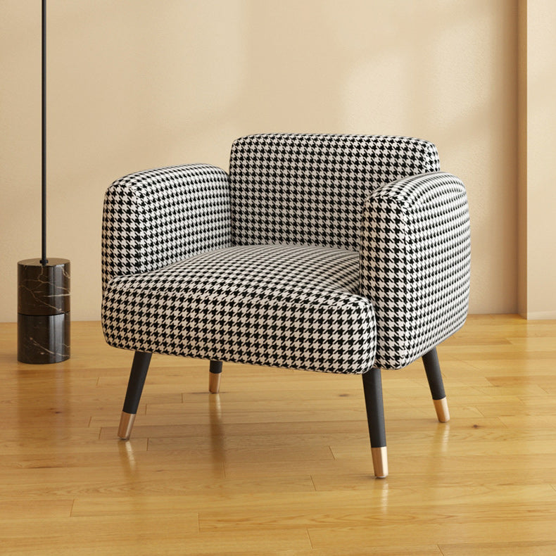 Contemporary Tight Back Sofa with Square Arm for Living Room