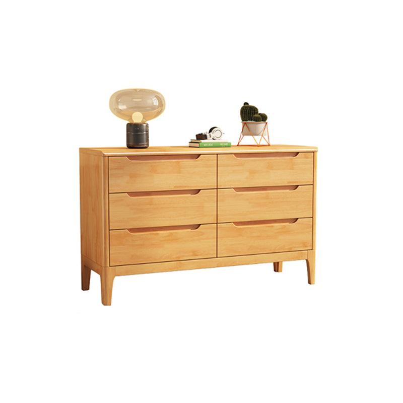 Rubberwood 15.4" D Accent Chest Drawers Included Storage Cabinet