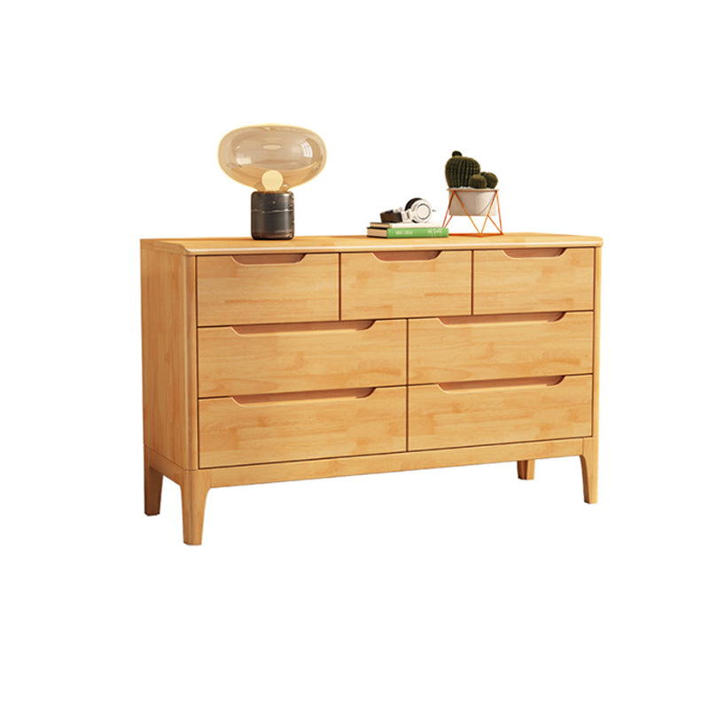 Rubberwood 15.4" D Accent Chest Drawers Included Storage Cabinet