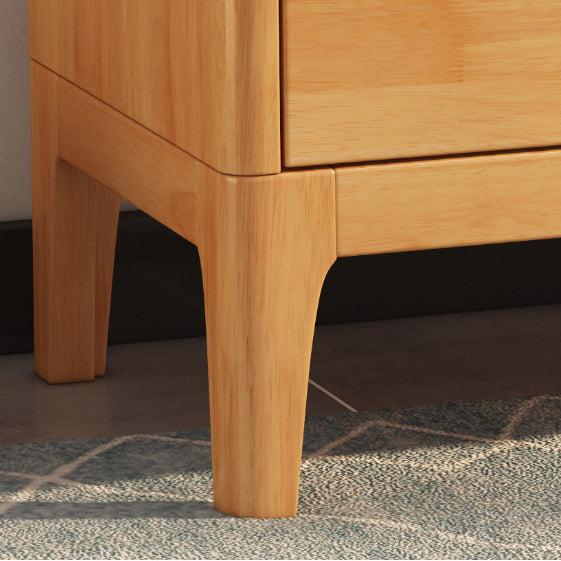 Rubberwood 15.4" D Accent Chest Drawers Included Storage Cabinet