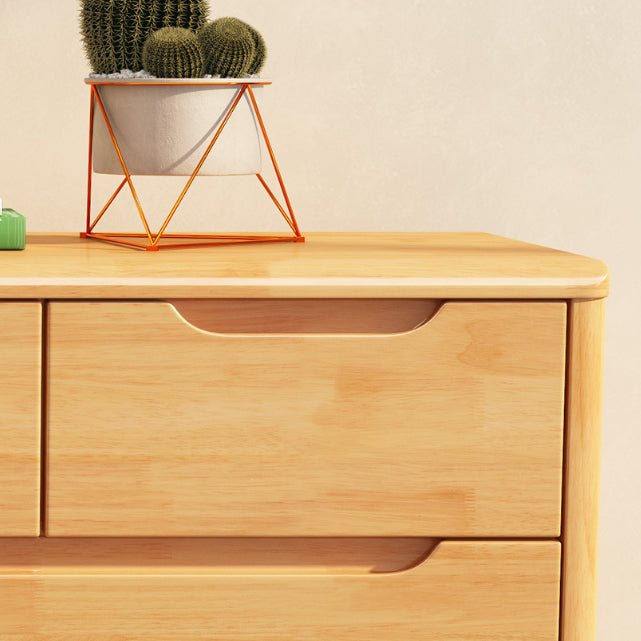 Rubberwood 15.4" D Accent Chest Drawers Included Storage Cabinet