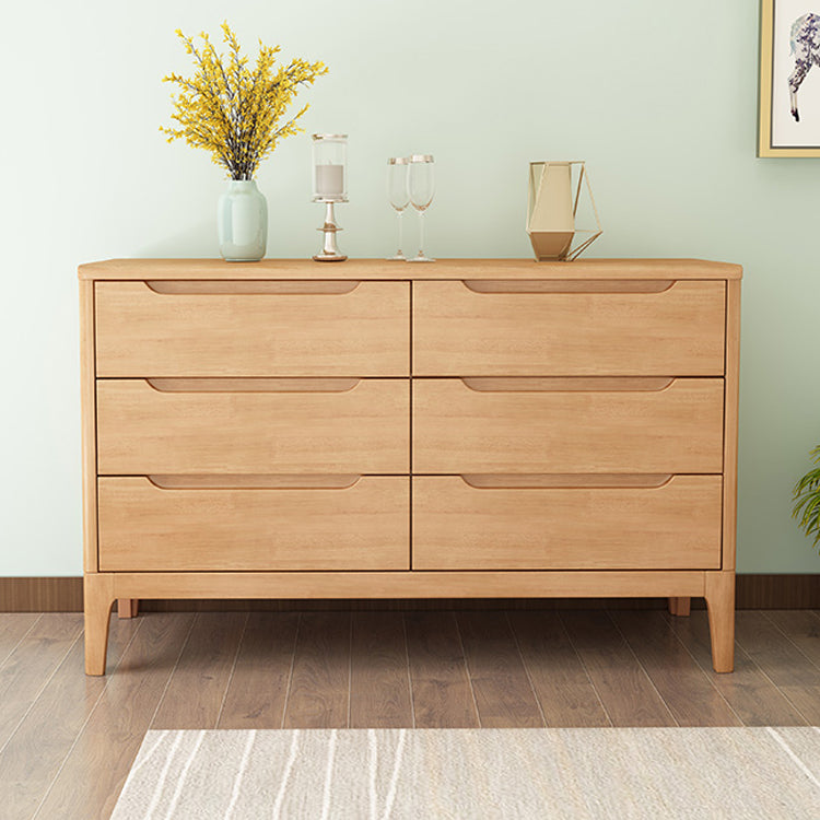 Rubberwood 15.4" D Accent Chest Drawers Included Storage Cabinet