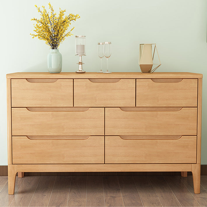 Rubberwood 15.4" D Accent Chest Drawers Included Storage Cabinet