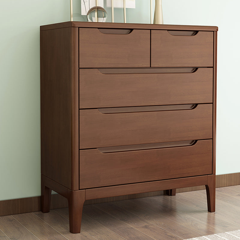 Rubberwood 15.4" D Accent Chest Drawers Included Storage Cabinet