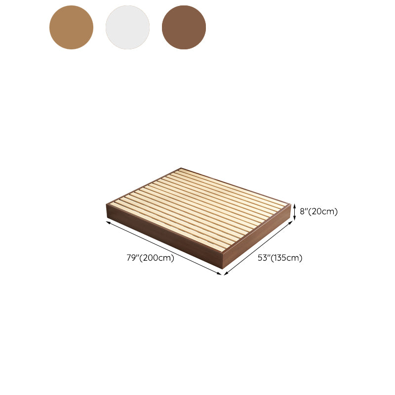 Mid-Century Modern Platform Bed Frame Solid Wood Platform Bed