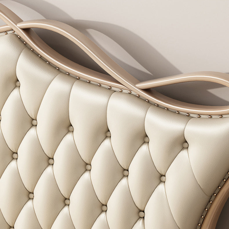 Victorian Adjustable Height Bed Upholstered Headboard Standard Bed