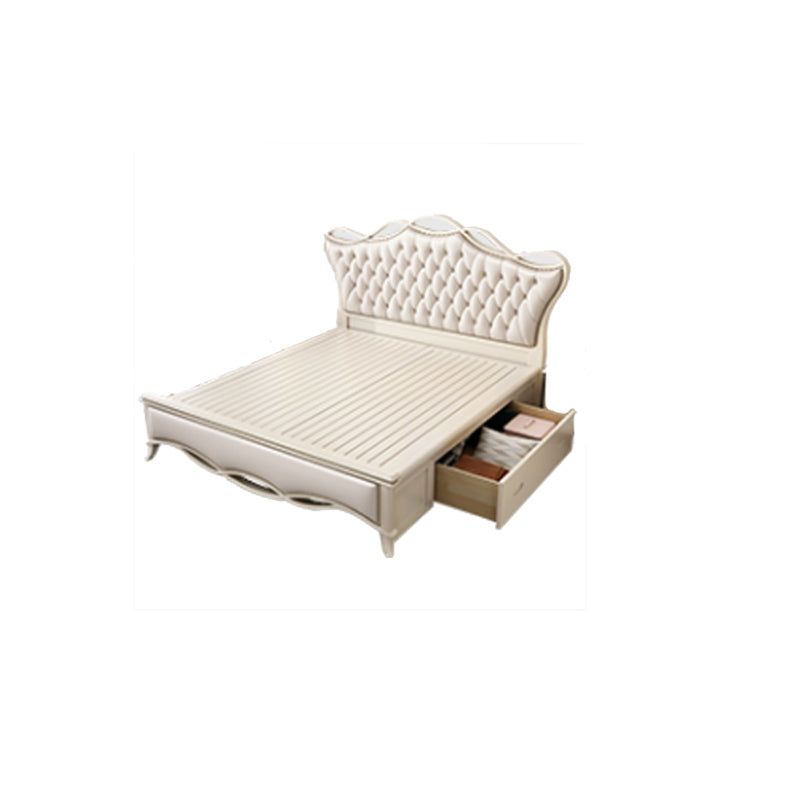 Victorian Adjustable Height Bed Upholstered Headboard Standard Bed