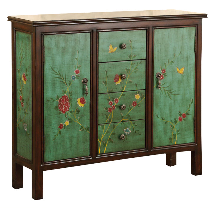 Traditional Storage Chest Manufactured Wood Storage Chest Dresser with 4 Drawers