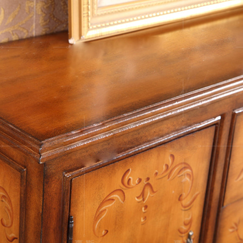 Traditional Storage Chest Manufactured Wood Storage Chest Dresser with 4 Drawers