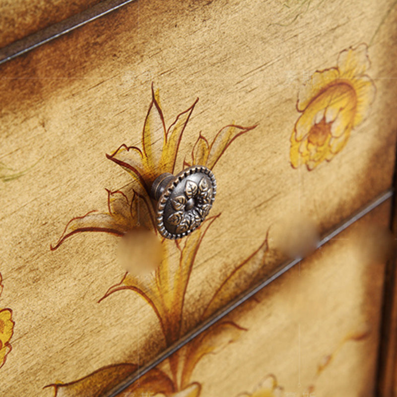 Traditional Storage Chest Manufactured Wood Storage Chest Dresser with 4 Drawers