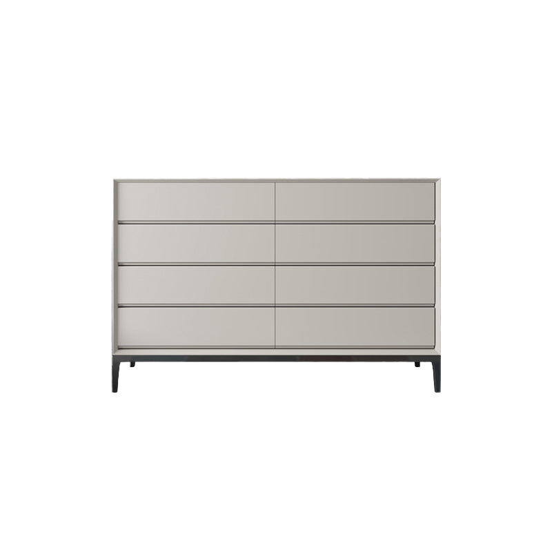 Contemporary Storage Chest Stone Bedroom Chest with Black Legs