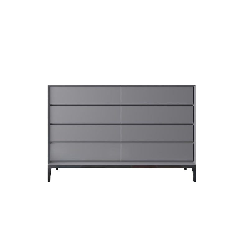 Contemporary Storage Chest Stone Bedroom Chest with Black Legs
