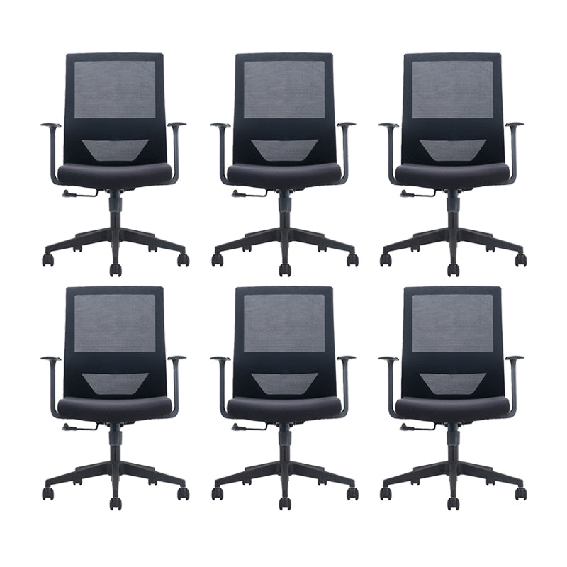 Contemporary Microfiber Chair Conference High Back Arm Chair