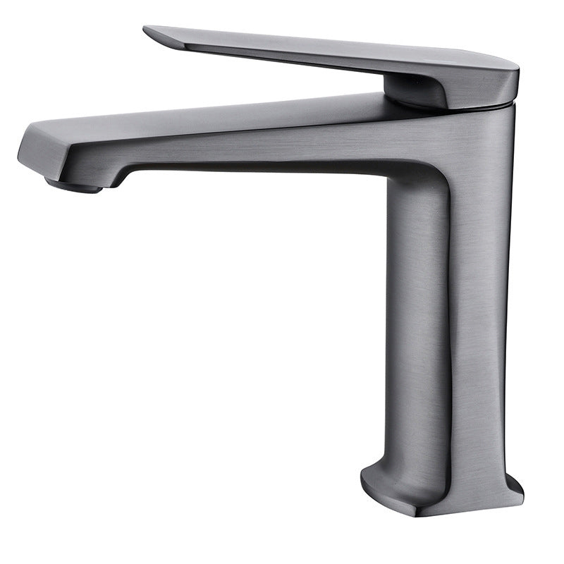 Contemporary Vessel Faucet Copper Lever Handles Low Arc Vessel Faucet
