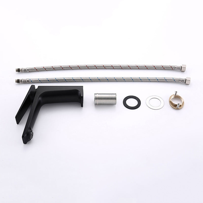 Contemporary Vessel Faucet Copper Lever Handles Low Arc Vessel Faucet