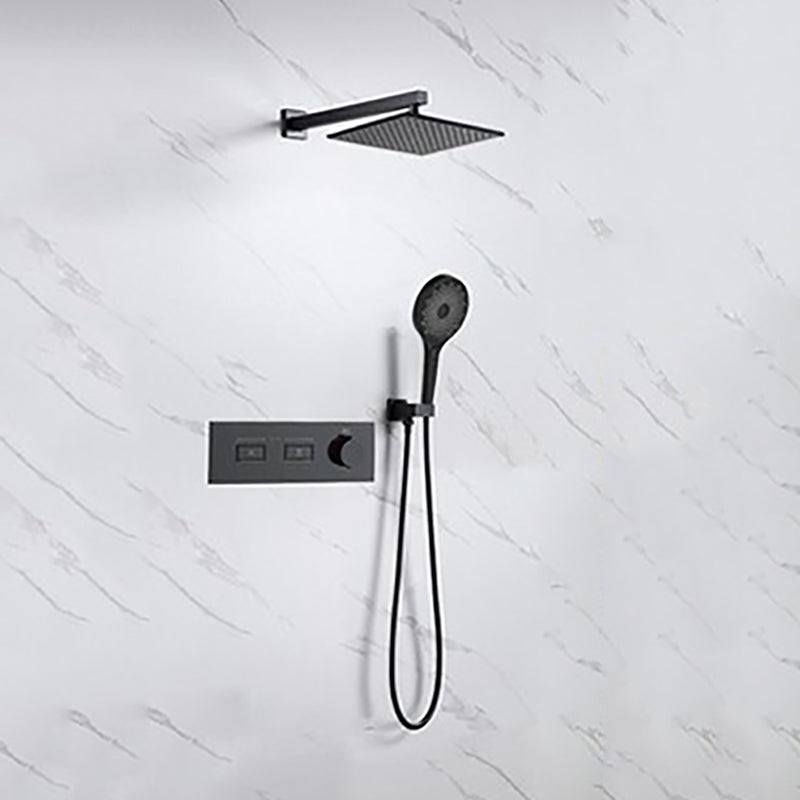 Contemporary Square Shower Trim Wall Mounted Shower Set for Bathroom