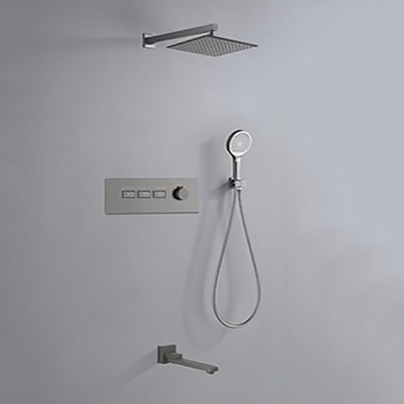 Contemporary Square Shower Trim Wall Mounted Shower Set for Bathroom