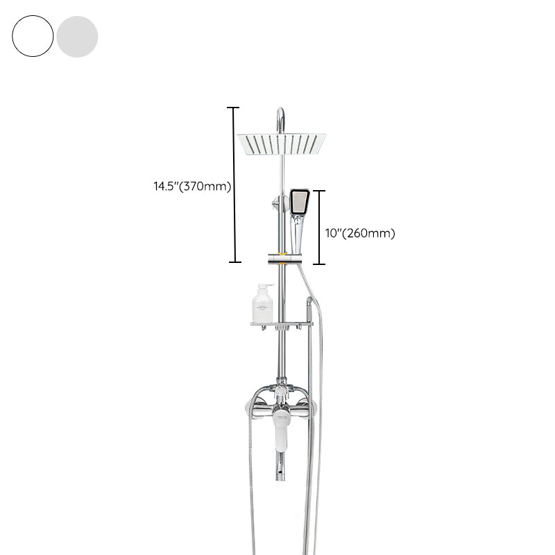 Modern Shower System Handheld Shower Head Slide Bar Wall Mounted Shower Set