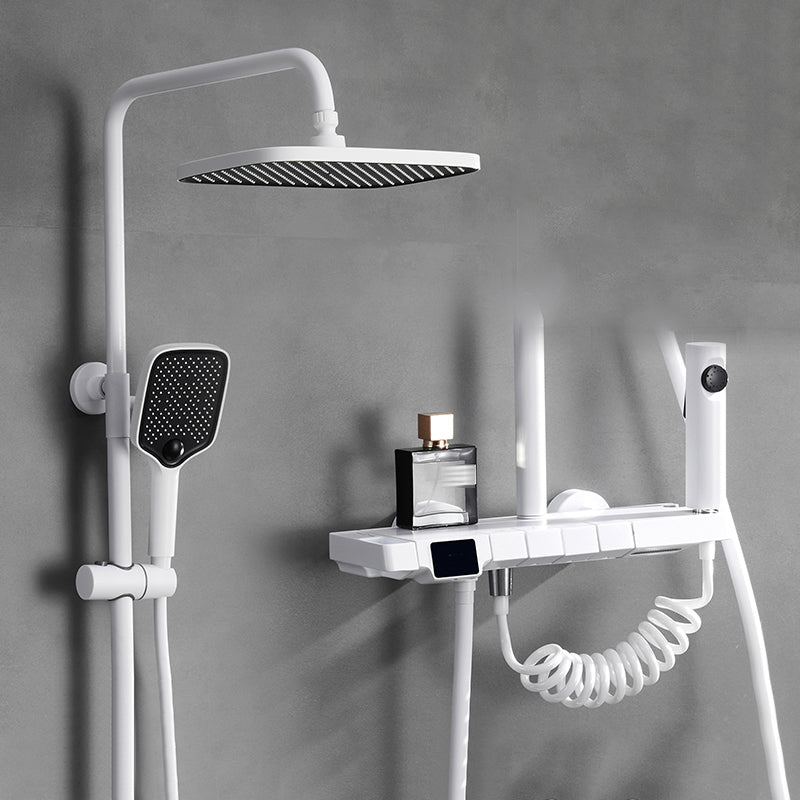 Modern Shower System Adjustable Shower Head Slide Bar Wall Mounted Shower Set