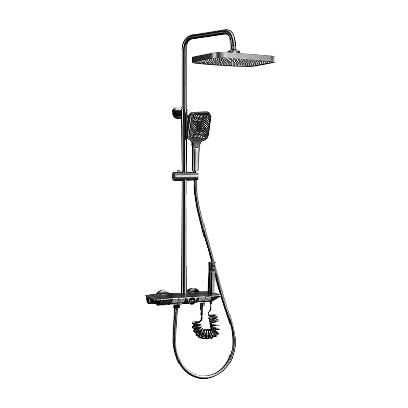 Modern Shower System Adjustable Shower Head Slide Bar Wall Mounted Shower Set