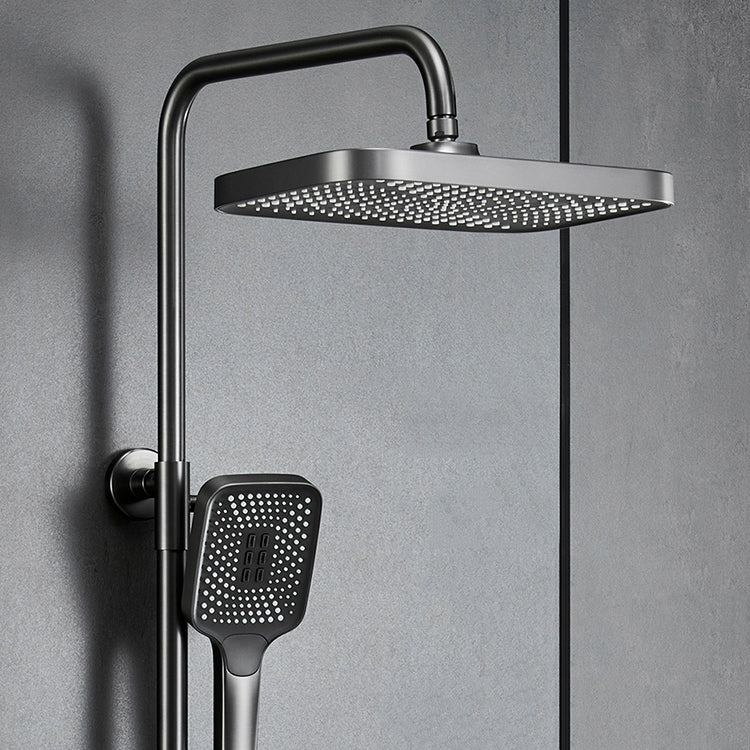 Modern Shower System Adjustable Shower Head Slide Bar Wall Mounted Shower Set