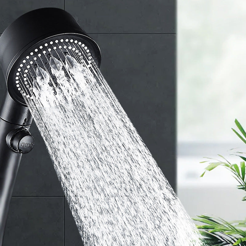 Plastic Handheld Shower Head Bathroom Adjustable Spray Pattern Shower Head