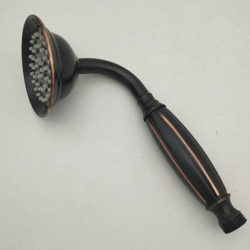 Traditional Handheld Shower Head with Hose Polished Brass Wall-Mount Showerhead